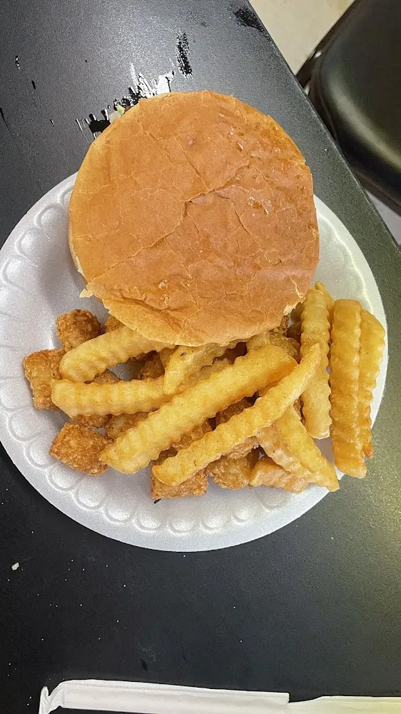 Double Jalapeño Cheese Burger and Half and Half